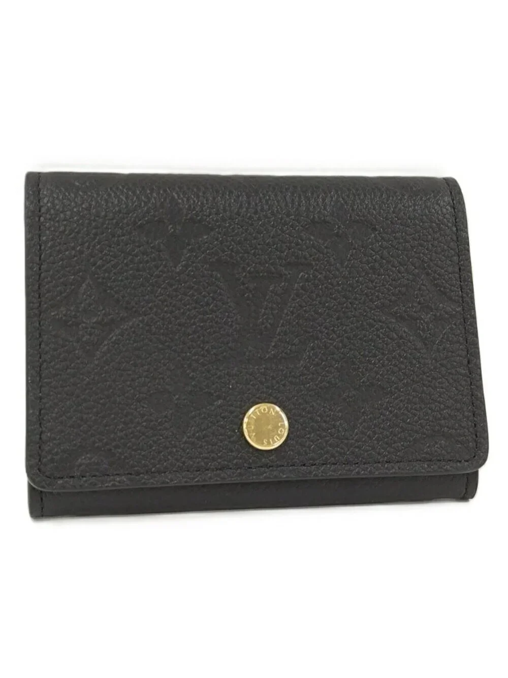 Louis Vuitton Envelope Calto Visit Card Case Monogram Empreinte Noir